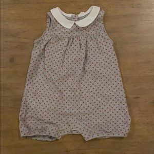 Baby Gap red polka dot bubble one piece